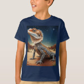 Young Frill-necked Lizard Wildlife Scene T-shirt (Voorkant)