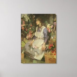 Young Gardener Canvas Afdruk