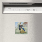 Young George en Martha Washington op Mount Vernon Magneet (Insitu (Vaatwasser))