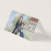 Young George Washington en Martha Washington Kaart (Voorkant)