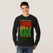 Young Gifted And Black Black History Month African T-shirt (Voorkant volledig)