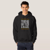 Young Gifted And Black History Afro African Pride  Hoodie (Voorkant volledig)
