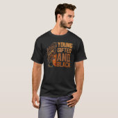 Young Gifted And Black History Month African Melan T-shirt (Voorkant volledig)