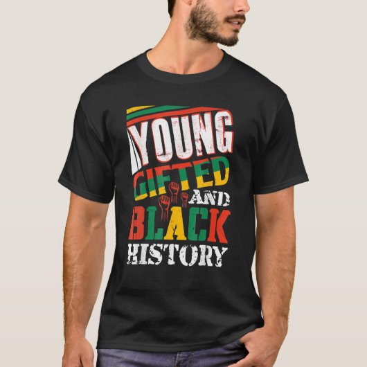 Young Gifted And Black History T-shirt (Voorkant)