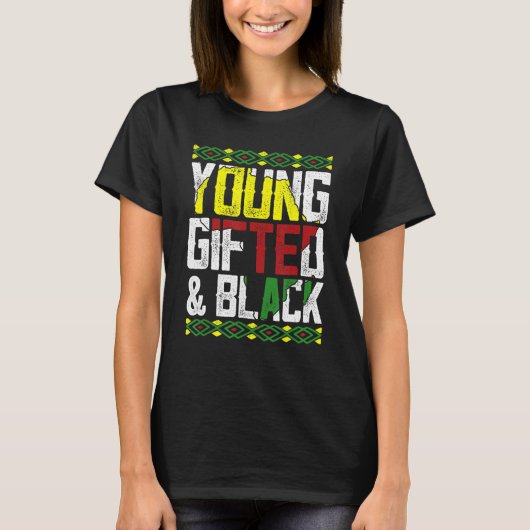 Young Gifted & Black History Apparel, Afrikaanse M T-shirt (Voorkant)