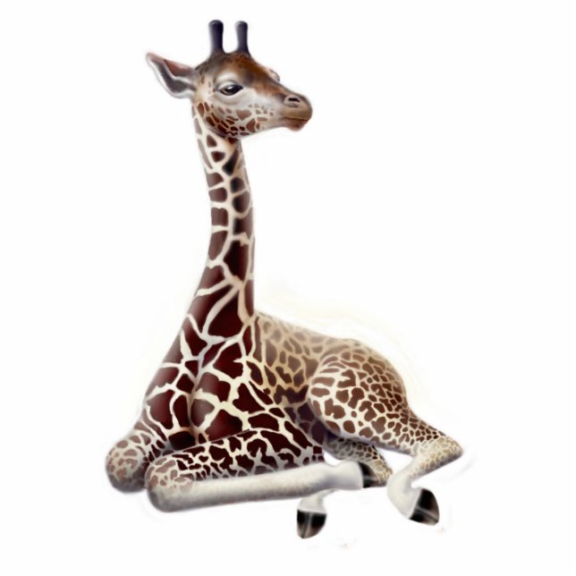 Young Giraffe Holiday Ornament Fotobeeldje Ornament (Voorkant)