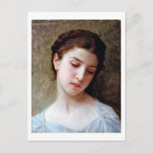 Young Girl, Bouguereau Briefkaart (Voorkant)