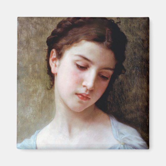 Young Girl, Bouguereau Magneet (Voorkant)