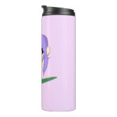 Young Girl Cartoon Face Thermosbeker (Geroteerd rechts)