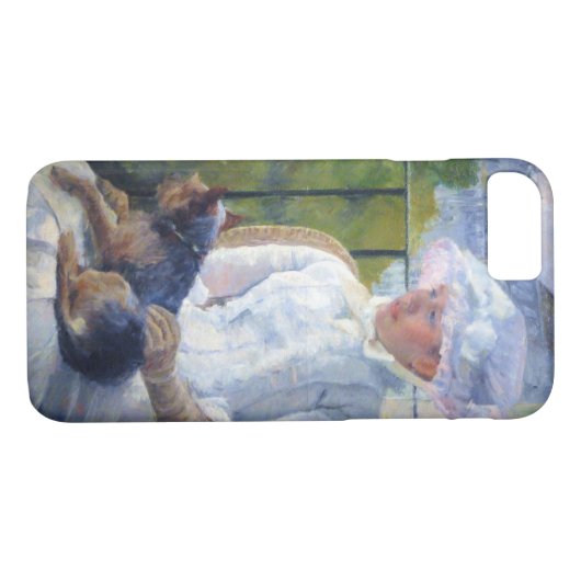 Young Girl en Hare Dog, Mary Cassatt Case-Mate iPhone Case (Achterkant (Horizontaal))