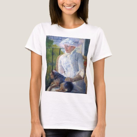 Young Girl en Hare Dog, Mary Cassatt T-shirt (Voorkant)