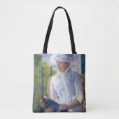 Young Girl en Hare Dog, Mary Cassatt Tote Bag (Voorkant)