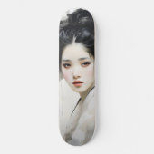 Young Girl Geisha Persoonlijk Skateboard (Voorkant)