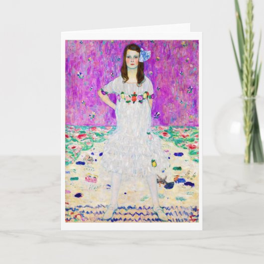 Young Girl, Gustav Klimt Kaart (Voorkant)