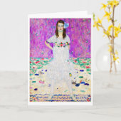 Young Girl, Gustav Klimt Kaart (Gele Bloem)