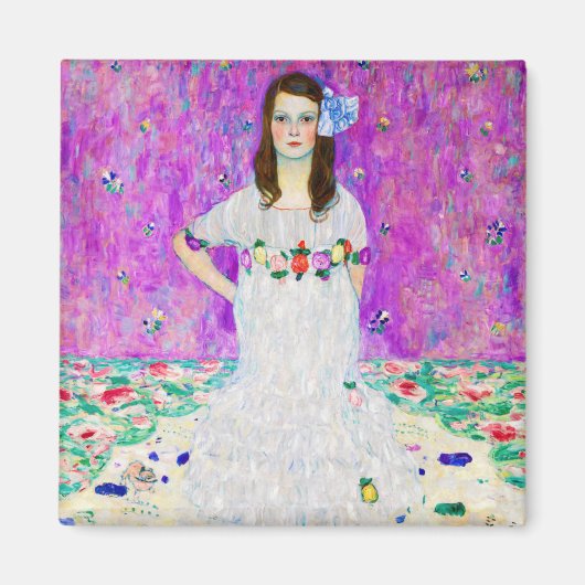 Young Girl, Gustav Klimt Magneet (Voorkant)