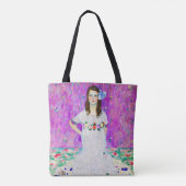Young Girl, Gustav Klimt Tote Bag (Achterkant)