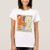 Young Girl Happy Birthday T-shirt (Voorkant)