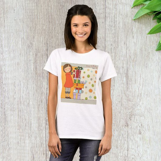 Young Girl Happy Birthday T-shirt