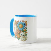 Young girl in a magical world mok (Voorkant links)