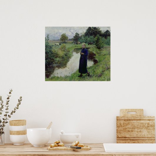 Young Girl in de Fields, Poster (Keuken)