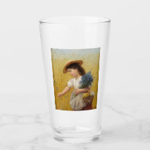 Young Girl in een Wheat Field