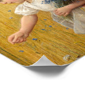 Young Girl in een Wheat Field Poster (Hoek)