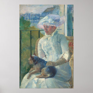 Young Girl in Window, Mary Cassatt Fine Art Poster