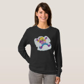Young Girl Making Snow Angels Winter T-shirt (Voorkant volledig)