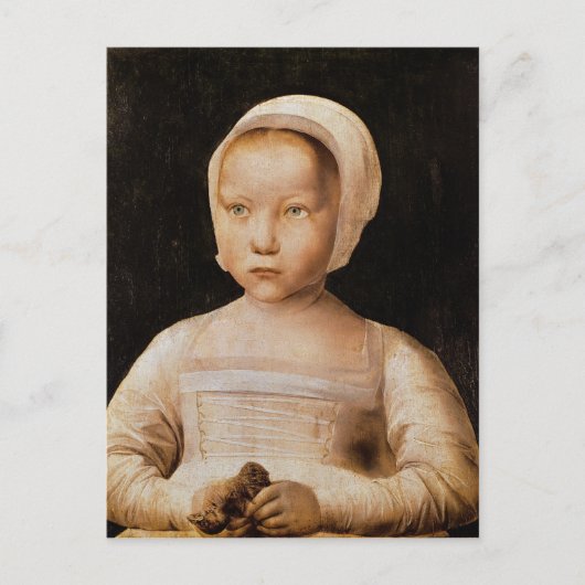 Young Girl met een dode vogel, c.1500-25 Briefkaart (Voorkant)