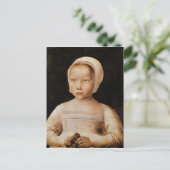 Young Girl met een dode vogel, c.1500-25 Briefkaart (Staand voorkant)