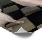 Young Girl met een Doll, 1838 Poster (Hoek)