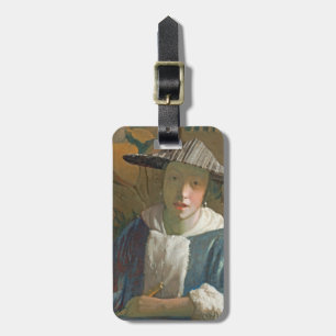 Young Girl met een Flute, c.1665-70 Bagagelabel