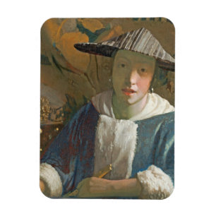 Young Girl met een Flute, c.1665-70 Magneet