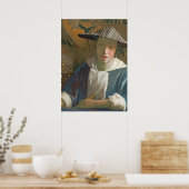Young Girl met een Flute, c.1665-70 Poster (Keuken)