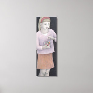 Young Girl met Sweets 2007 Canvas Afdruk
