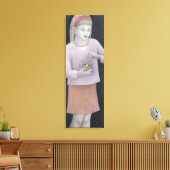 Young Girl met Sweets 2007 Canvas Afdruk (Insitu (Woonkamer))