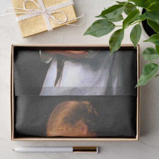 Young Girl met twee katten Tissuepapier (Geschenk)