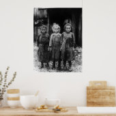 Young Girl Oyster Shuckers, begin jaren '00 Poster (Keuken)