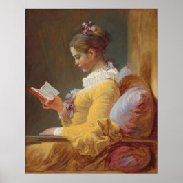 Young Girl Reading beroemd gemaakt door Jean-Honor Poster