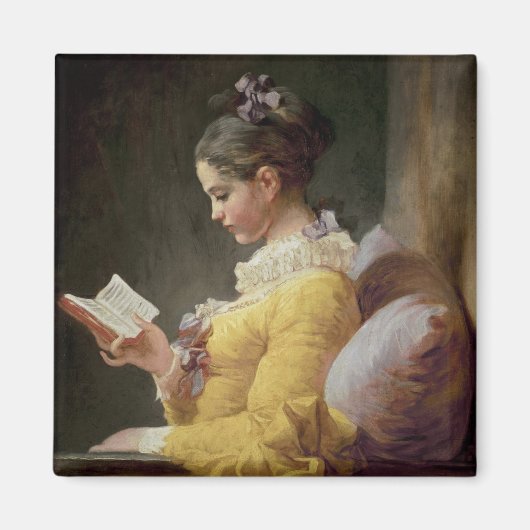 Young Girl Reading, c.1776 Magneet (Voorkant)