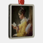 Young Girl Reading, c.1776 Metalen Ornament (Rechts)