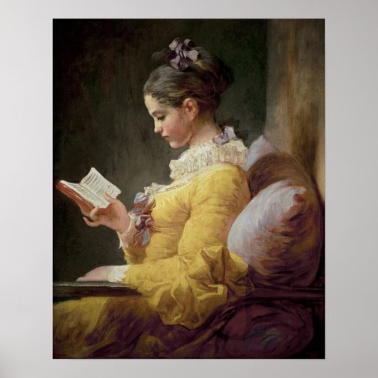 Young Girl Reading, c.1776 Poster (Voorkant)