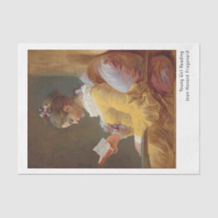 Young Girl Reading Jean-Honoré Fragonard Tissuepapier