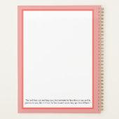 Young Girl Reading with Her Dog Add Name & Text Planner (Achterkant)