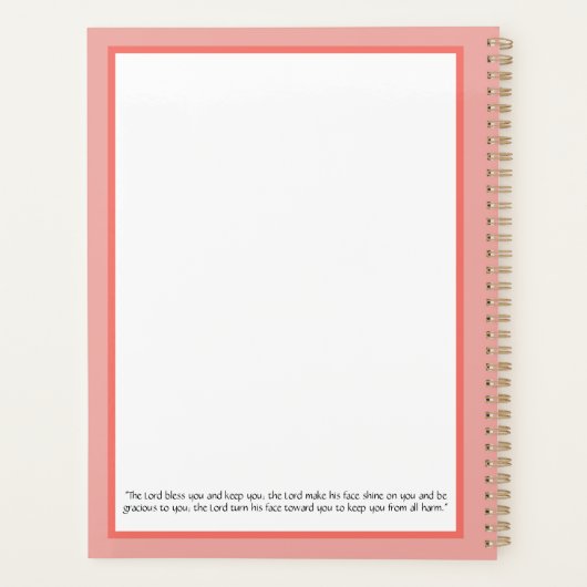 Young Girl Reading with Her Dog Add Name & Text Planner (Achterkant)