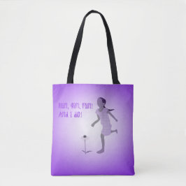 Young Girl Runner Canvas tas