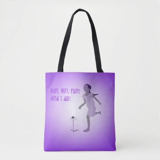 Young Girl Runner Canvas tas (Voorkant)
