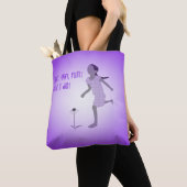 Young Girl Runner Canvas tas (Dichtbij)