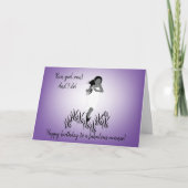 Young Girl Runner met stromend haar Kaart (Voorkant)